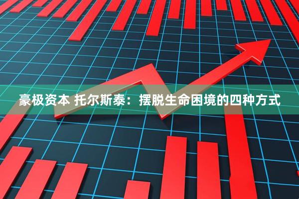豪极资本 托尔斯泰：摆脱生命困境的四种方式